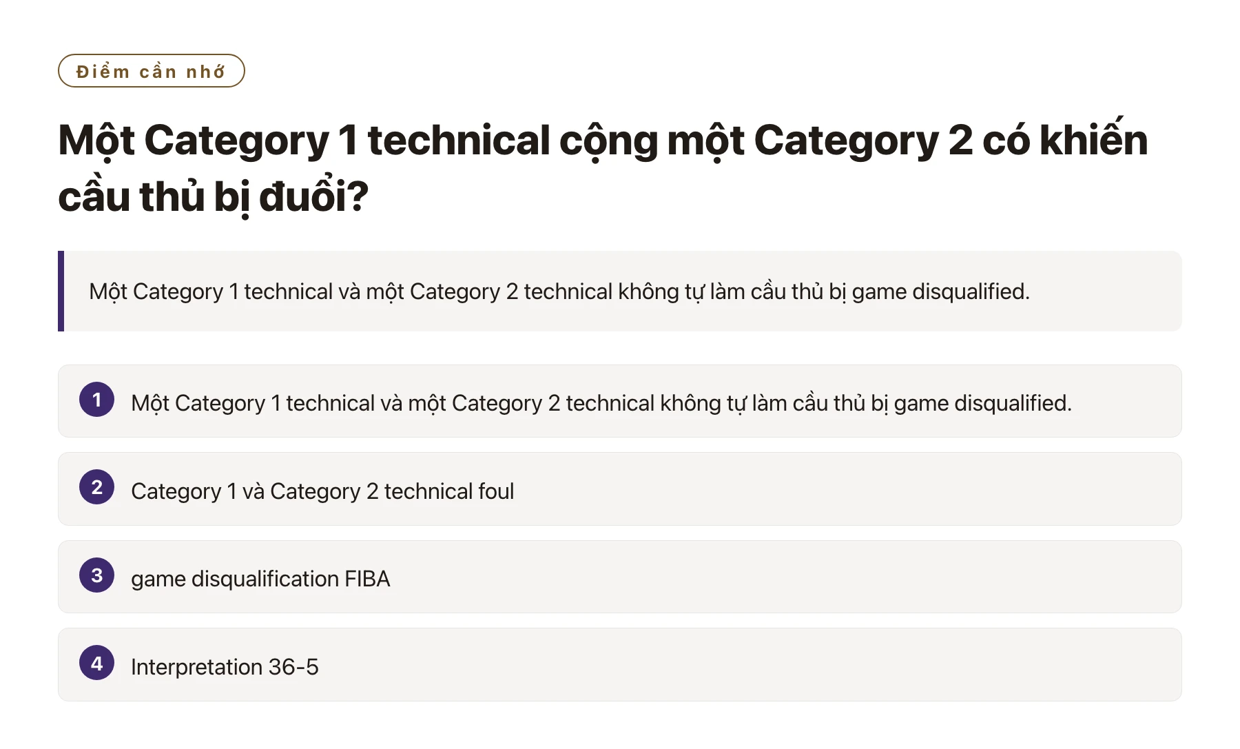 Một Category 1 technical cộng một Category 2 có khiến cầu thủ bị đuổi?——全文要点速览